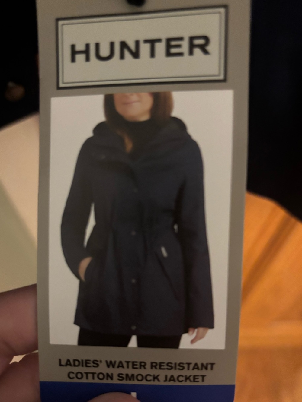 Hunter Ladies' Water-Resistant Smock Jacket - Navy Blue